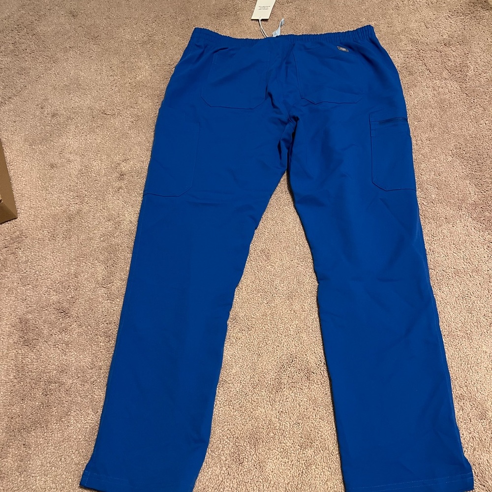 Figs Yola Skinny Blue Cargo Pants